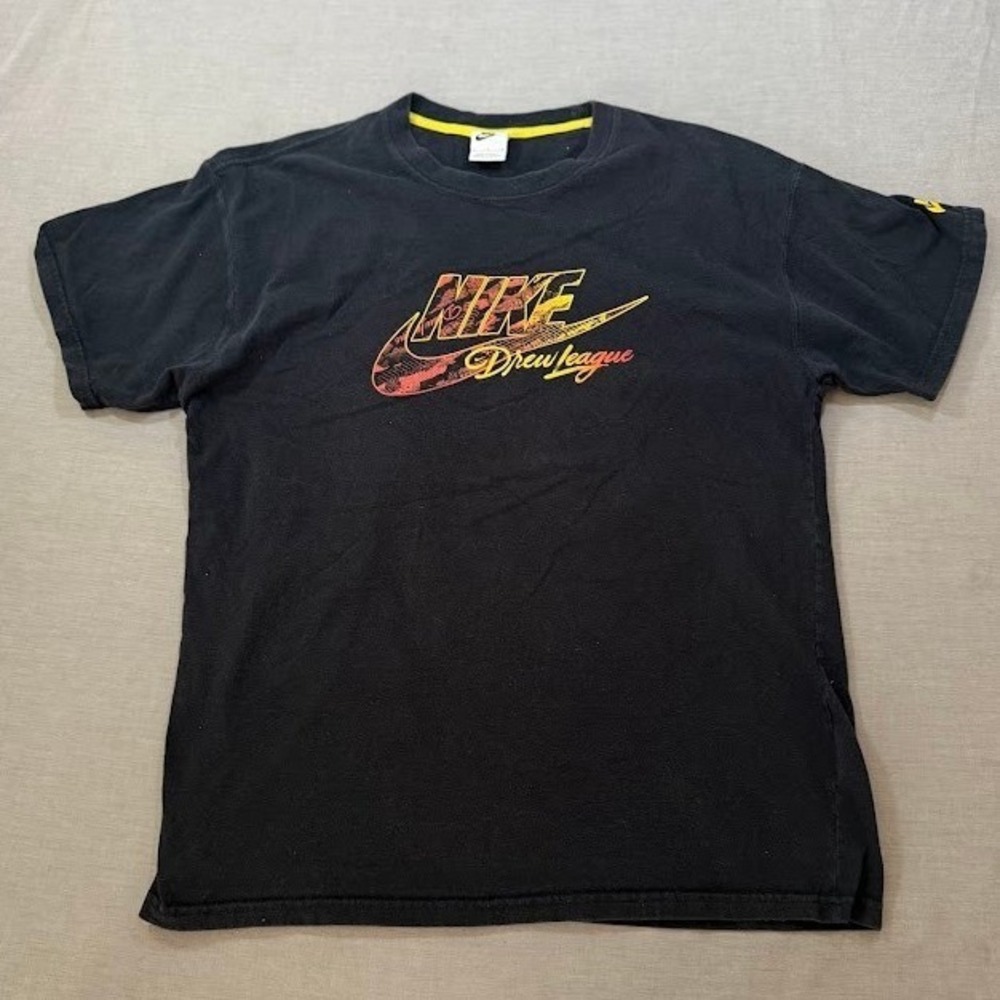 Vintage Nike Drew League Black T Shirt Mens Size Medium Graphic‎ Tee